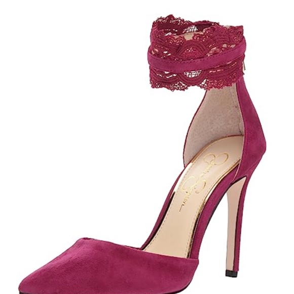 Jessica Simpson Size 9 Portalynn Lace Cuff Dorsay Pump - Picture 1 of 6